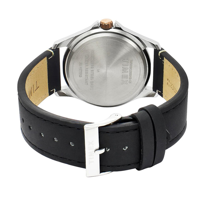 Trendline Men Quartz Green Dial Analog Leather Watch TW000X139