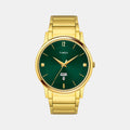 Trendline Men Quartz Green Dial Analog Stainless Steel Watch TW000R462