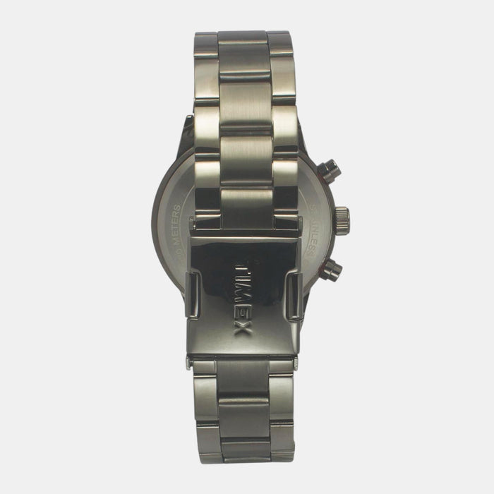 Trendline Men Quartz Orange Dial Multi-Function Stainless Steel Watch TWEG19932