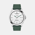 Trendline Men Quartz White Dial Analog Leather Watch TW000X138