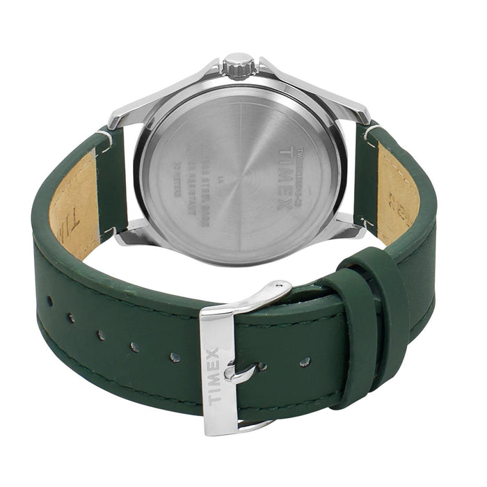 Trendline Men Quartz White Dial Analog Leather Watch TW000X138