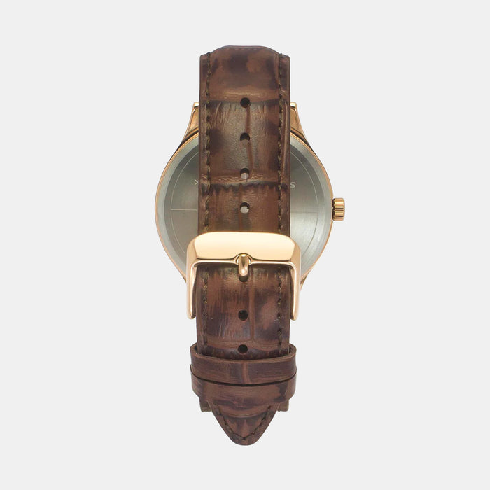 Timex Leather White watch