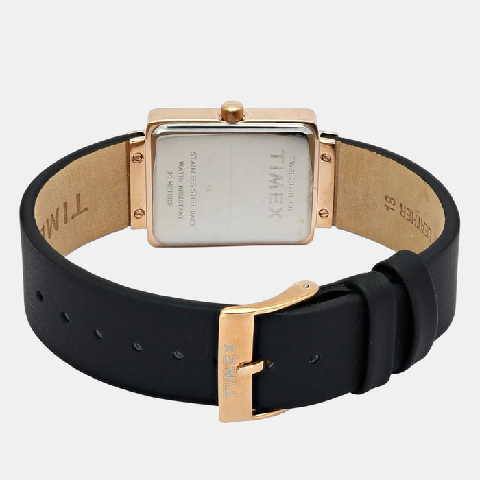 Trendline Women Quartz Black Dial Analog Leather Watch TWEL20701