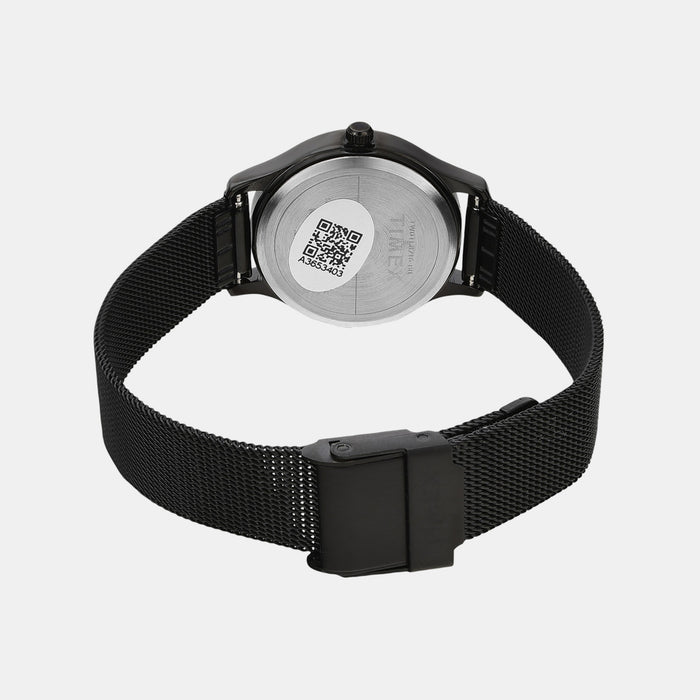 Trendline Women Quartz Black Dial Analog Mesh Watch TW0TL8716