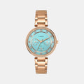 Trendline Women Quartz Blue Dial Multi-Function Stainless Steel Watch TWEL18705