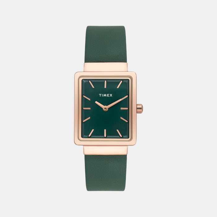 Trendline Women Quartz Green Dial Analog Leather Watch TWEL20702