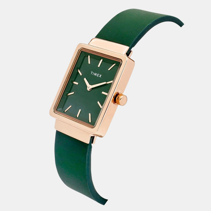 Trendline Women Quartz Green Dial Analog Leather Watch TWEL20702