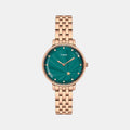 Trendline Women Quartz Green Dial Analog Stainless Steel Watch TWEL19103