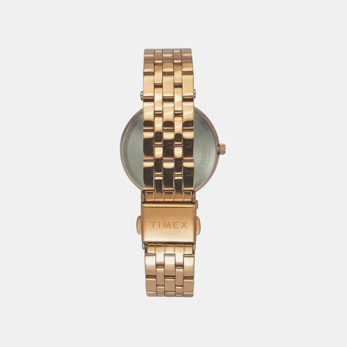 Trendline Women Quartz Green Dial Analog Stainless Steel Watch TWEL19103