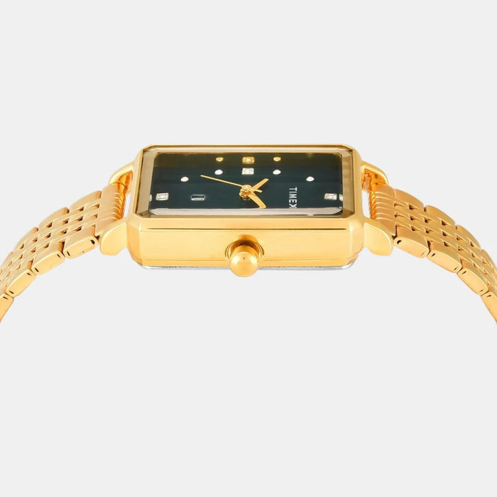 Trendline Women Quartz Green Dial Analog Stainless Steel Watch TWEL20802