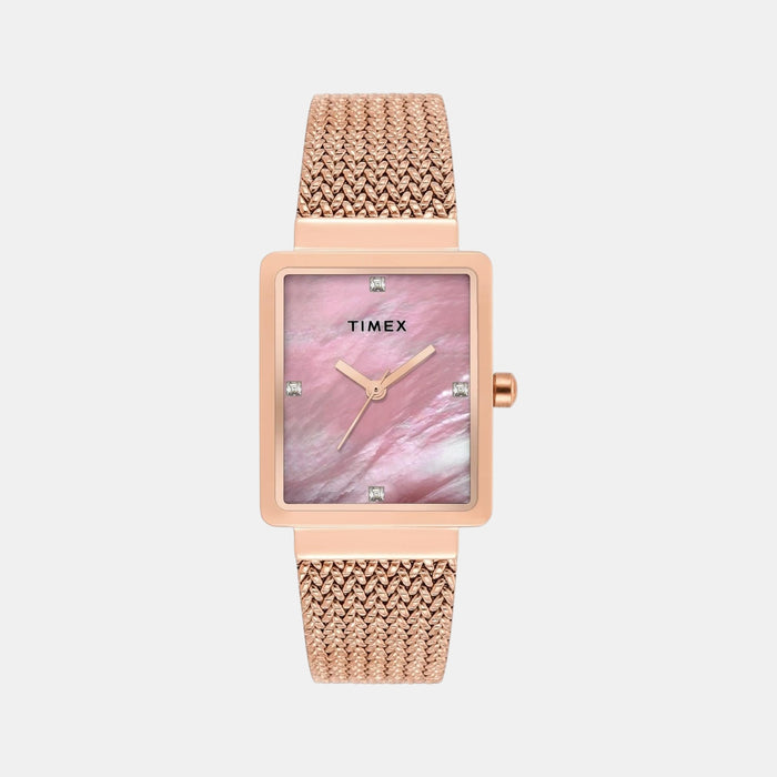 Trendline Women Quartz Mother Of Pearl Dial Analog Stainless Steel Watch TWEL20704