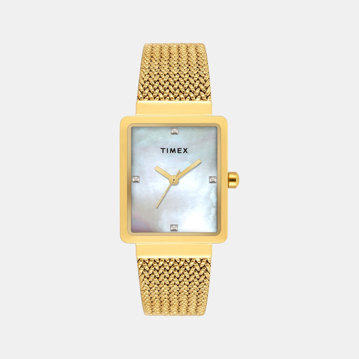 Trendline Women Quartz Mother Of Pearl Dial Analog Stainless Steel Watch TWEL20703