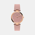 Trendline Women Quartz Pink Dial Analog Leather Watch TWEL19204