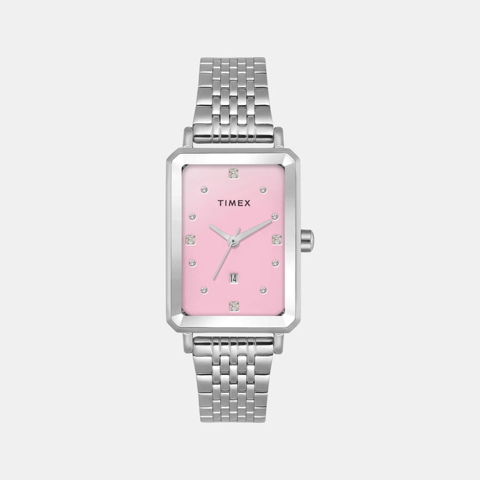 Trendline Women Quartz Pink Dial Analog Stainless Steel Watch TWEL20801