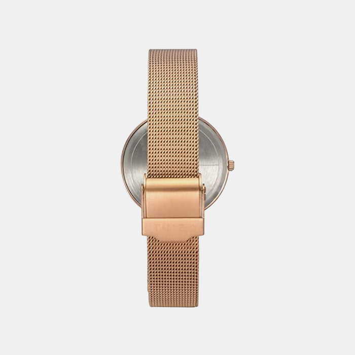 Trendline Women Quartz Pink Dial Multi-Function Stainless Steel Watch TW000X242