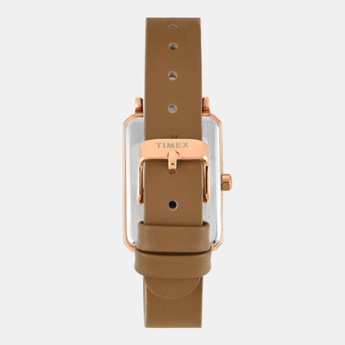 Trendline Women Quartz White Dial Analog Leather Watch TWEL20800