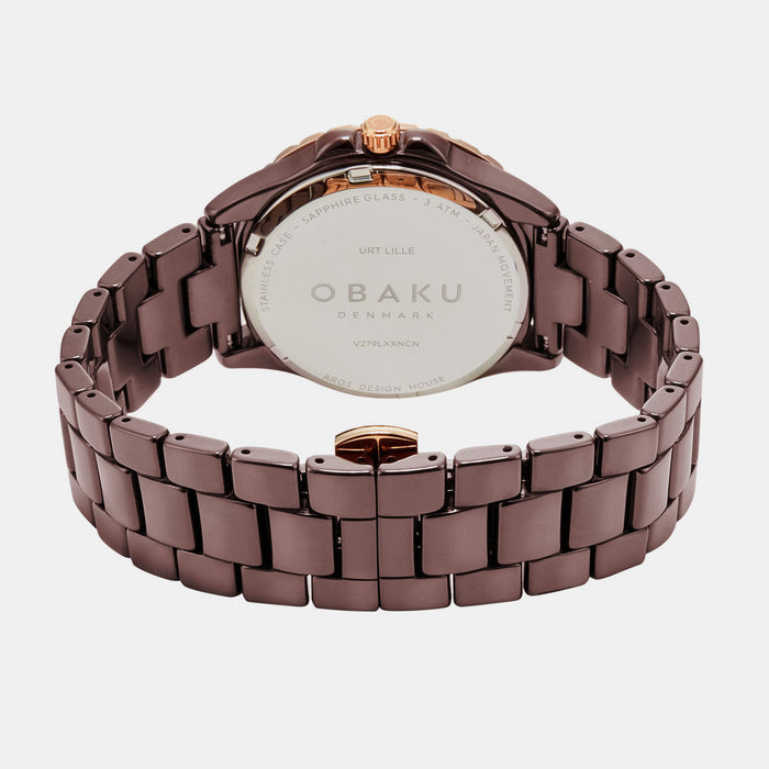 Obaku Stainless Steel Round watch