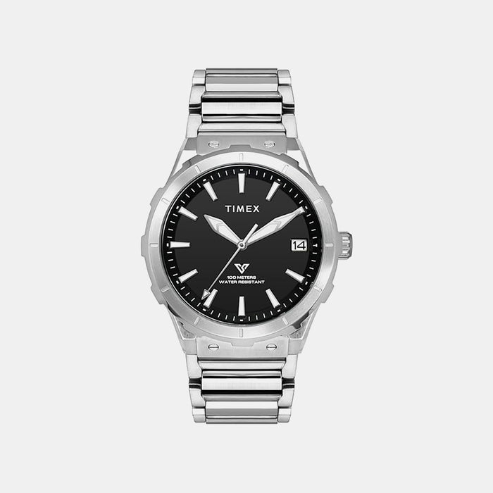 Vector Men Quartz Black Dial Analog Stainless Steel Watch TWEG24805
