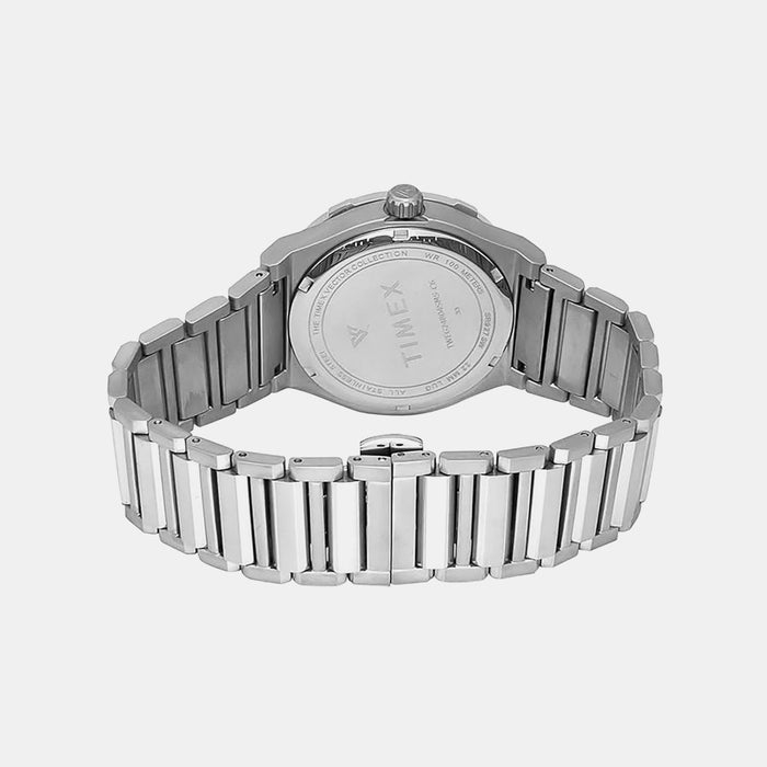 Vector Men Quartz Black Dial Analog Stainless Steel Watch TWEG24805