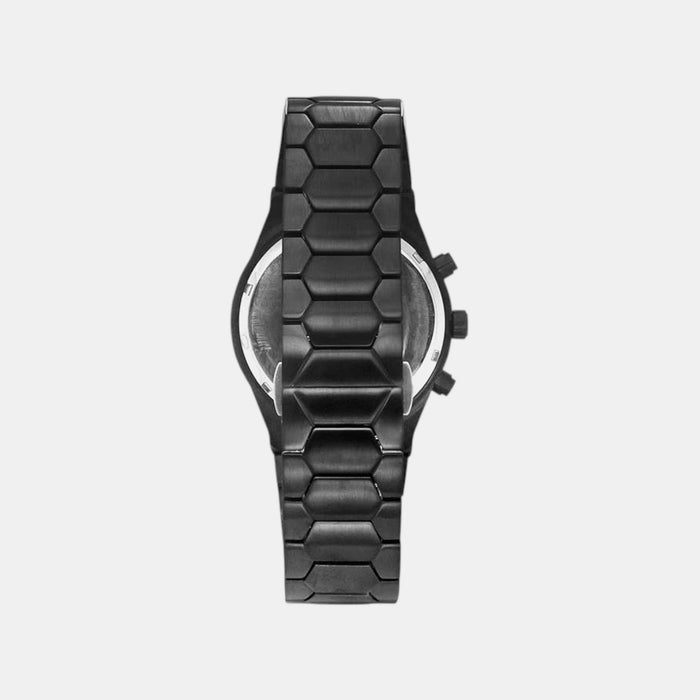 Vector Men Quartz Black Dial Multi-Function Stainless Steel Watch TWEG24902