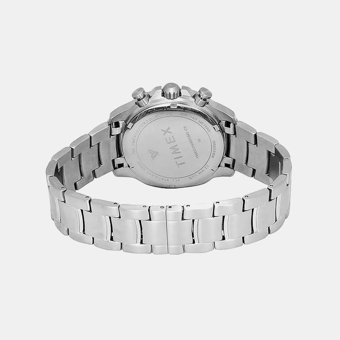 Vector Men Quartz Black Dial Multi-Function Stainless Steel Watch TWEG25000