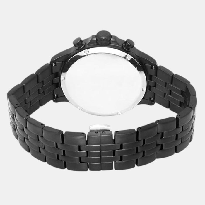 Vector Men Quartz Black Dial Multi-Function Stainless Steel Watch TWEG25103