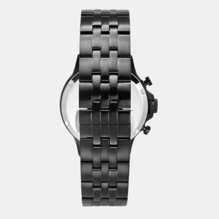Vector Men Quartz Black Dial Multi-Function Stainless Steel Watch TWEG25103