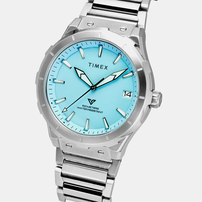 Vector Men Quartz Blue Dial Analog Stainless Steel Watch TWEG24804