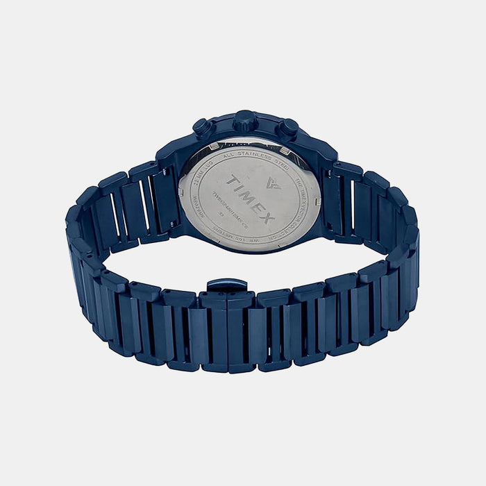 Vector Men Quartz Blue Dial Multi-Function Stainless Steel Watch TWEG24801