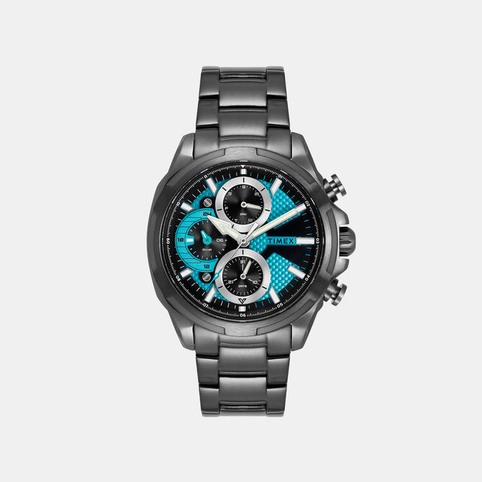 Vector Men Quartz Blue Dial Multi-Function Stainless Steel Watch TWEG25002