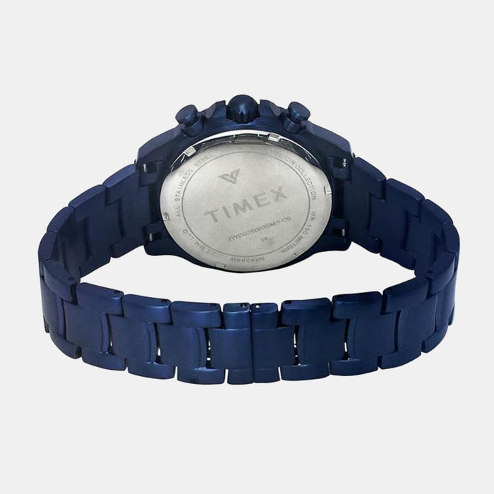 Vector Men Quartz Blue Dial Multi-Function Stainless Steel Watch TWEG25003