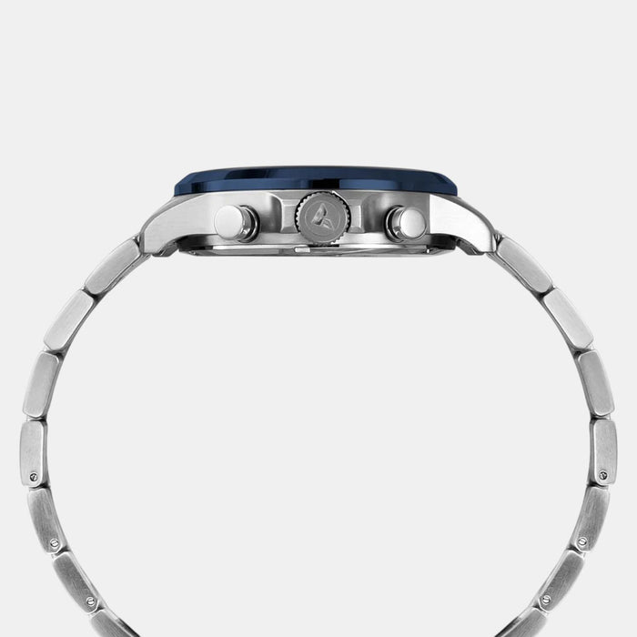 Vector Men Quartz Blue Dial Multi-Function Stainless Steel Watch TWEG25101