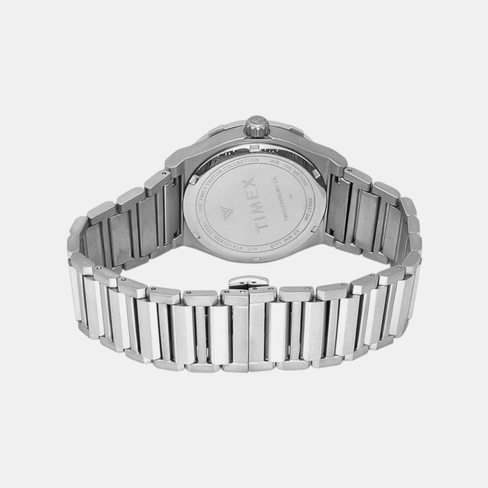 Vector Men Quartz Champagne Dial Analog Stainless Steel Watch TWEG24803
