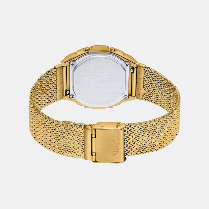 Vintage Unisex Quartz Black Dial Digital Mesh Watch D277