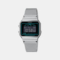 Vintage Unisex Quartz Silver Dial Digital Mesh Watch D329