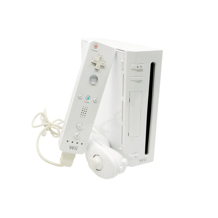 Nintendo Wii Konsole weiss 1. Generation mit GC-Kompatibilität - Produktfoto inkl. Controller