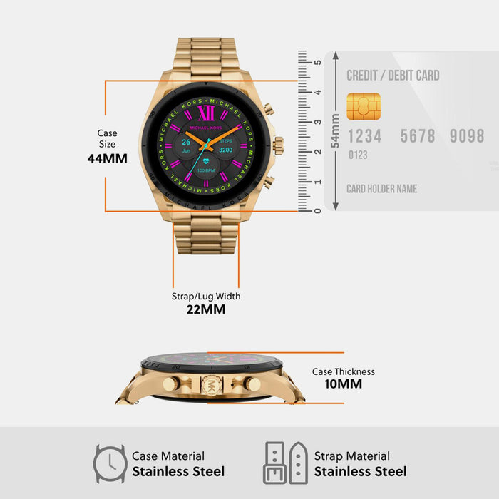 Women Processor Black Dial Digital Stainless Steel Watch MKT5138