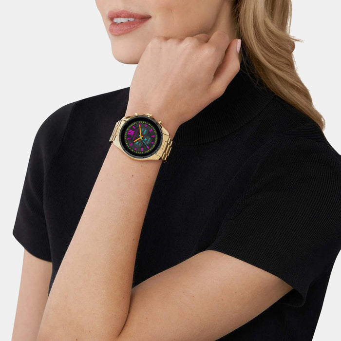 Women Processor Black Dial Digital Stainless Steel Watch MKT5138