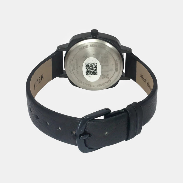 Women Quartz Black Dial Analog Leather Watch TW057HL02