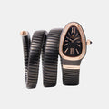 Women Quartz Black Dial Analog Stainless Steel Watch 9011B-M4304