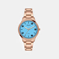 Women Quartz Blue Dial Analog Stainless Steel Watch TW060HL05T