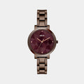 Helix Round Brown Analog watch