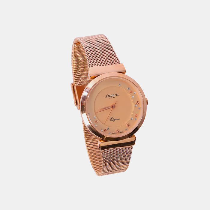 Women Quartz Copper Dial Analog Mesh Watch 29039.44.79MB