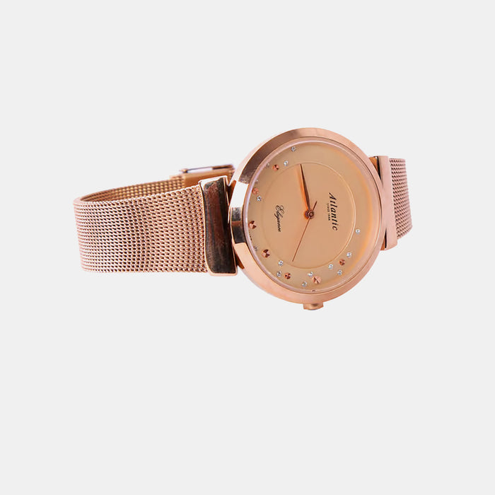 Women Quartz Copper Dial Analog Mesh Watch 29039.44.79MB