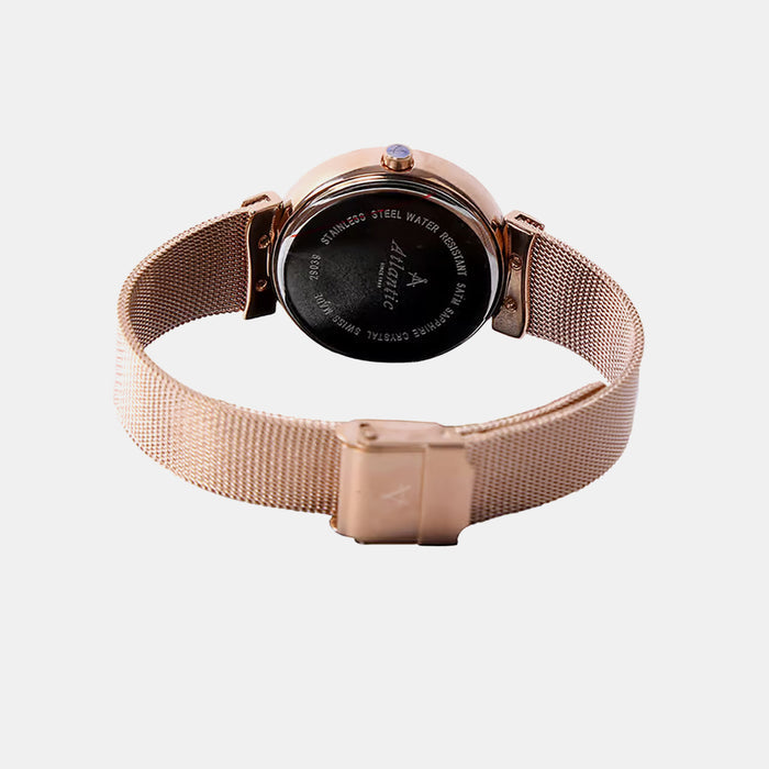 Women Quartz Copper Dial Analog Mesh Watch 29039.44.79MB