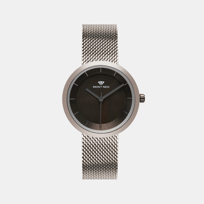 Mont Neo Round Gun Analog watch
