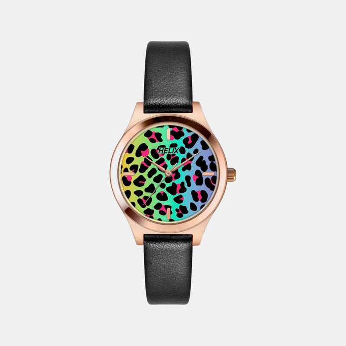 Women Quartz Multicolour Dial Analog Leather Watch TW049HL11