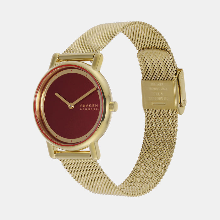Skagen Women Round Red watch