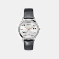 Women Quartz Silver Dial Analog Leather Watch TW060HL01T