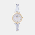 Women Quartz Silver Dial Analog Metal Watch 2003T-M1203